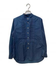 45R（フォーティファイブ・アール）の古着「Indigo Batiste Pintuck 908 Shirt」｜インディゴ
