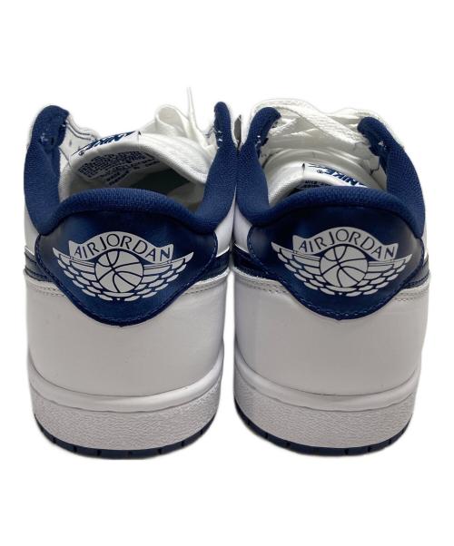 NIKE（ナイキ）NIKE (ナイキ) Air Jordan 1 Low '85 ホワイト×ネイビー サイズ:27.5の古着・服飾アイテム