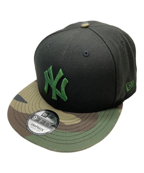 New Era（ニューエラ）New Era (ニューエラ) 9FIFTYカモ柄キャップ ブラックの古着・服飾アイテム