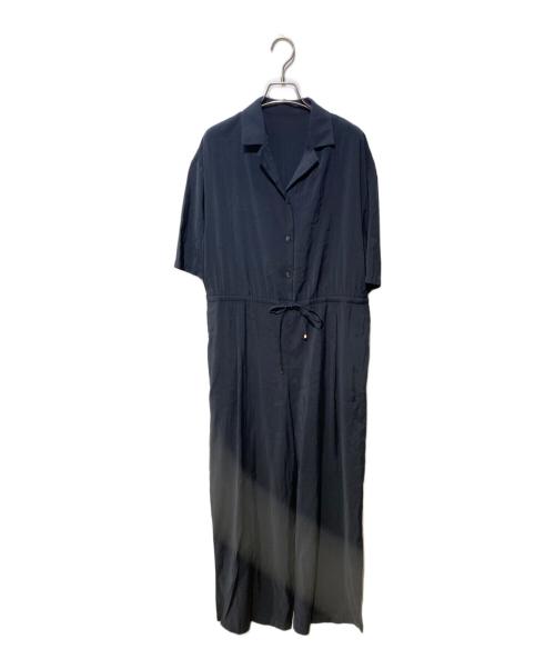 SLOBE IENA（スローブ イエナ）SLOBE IENA (スローブ イエナ) ハーフスリーブオールインワン ネイビー サイズ:SIZE 38の古着・服飾アイテム