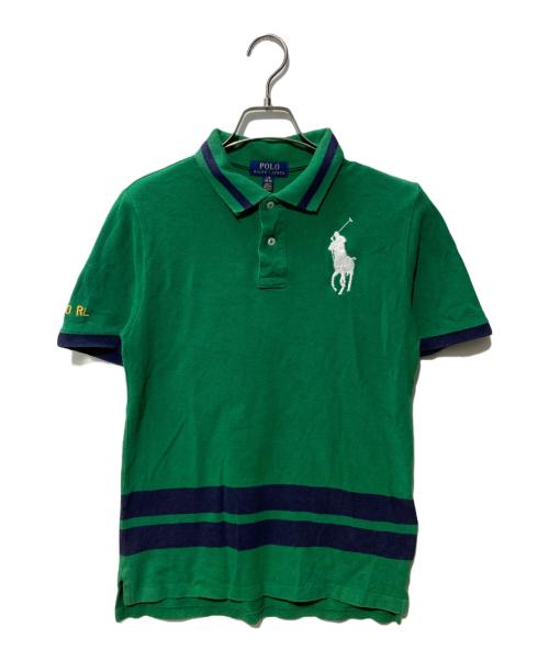 POLO RALPH LAUREN（ポロ・ラルフローレン）POLO RALPH LAUREN (ポロ・ラルフローレン) ビッグポニーポロシャツ グリーン サイズ:Lの古着・服飾アイテム