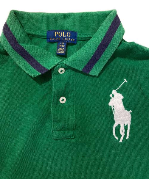 POLO RALPH LAUREN（ポロ・ラルフローレン）POLO RALPH LAUREN (ポロ・ラルフローレン) ビッグポニーポロシャツ グリーン サイズ:Lの古着・服飾アイテム