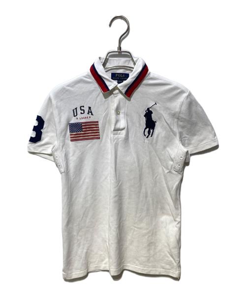 POLO RALPH LAUREN（ポロ・ラルフローレン）POLO RALPH LAUREN (ポロ・ラルフローレン) ビッグポニーポロシャツ ホワイト サイズ:Mの古着・服飾アイテム