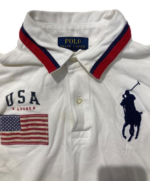 POLO RALPH LAUREN（ポロ・ラルフローレン）POLO RALPH LAUREN (ポロ・ラルフローレン) ビッグポニーポロシャツ ホワイト サイズ:Mの古着・服飾アイテム