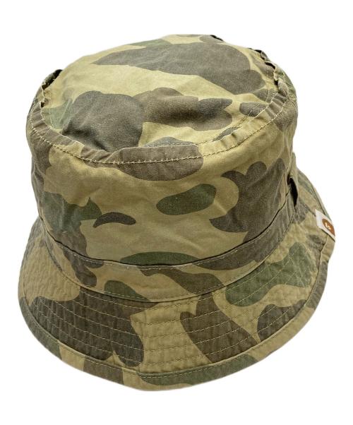 A BATHING APE（アベイシングエイプ）A BATHING APE (アベイシングエイプ) カモ柄バケットハット グリーンの古着・服飾アイテム