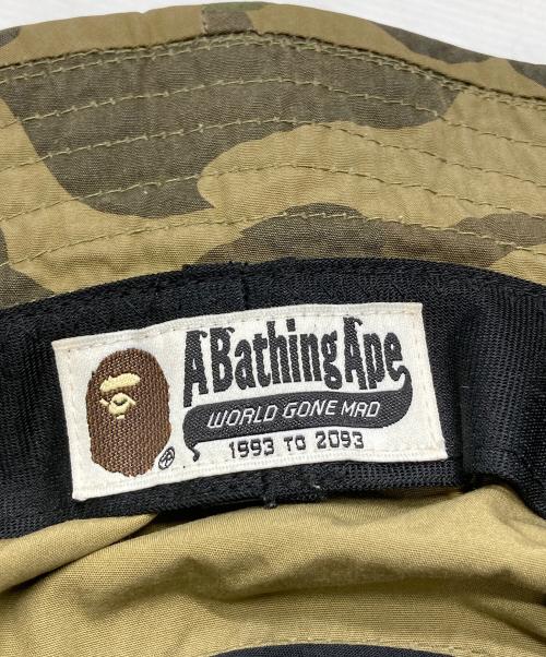 A BATHING APE（アベイシングエイプ）A BATHING APE (アベイシングエイプ) カモ柄バケットハット グリーンの古着・服飾アイテム