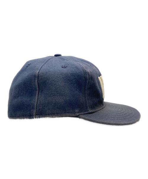 EBBETS FIELD FLANNELS（エベッツフィールドフランネルズ）EBBETS FIELD FLANNELS (エベッツフィールドフランネルズ) NYロゴキャップ ネイビー サイズ:7　3/8の古着・服飾アイテム