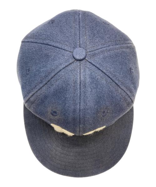 EBBETS FIELD FLANNELS（エベッツフィールドフランネルズ）EBBETS FIELD FLANNELS (エベッツフィールドフランネルズ) NYロゴキャップ ネイビー サイズ:7　3/8の古着・服飾アイテム