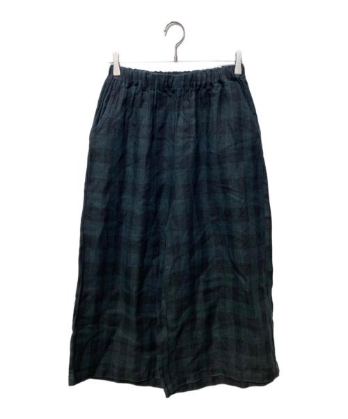 08MAB（ゼロハチマブ）08MAB (ゼロハチマブ) 9番手リネンワイドパンツ グリーン サイズ:FREEの古着・服飾アイテム