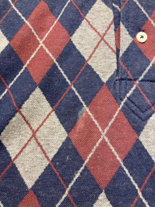 POLO RALPH LAUREN（ポロ・ラルフローレン）POLO RALPH LAUREN (ポロ・ラルフローレン) アーガイルラガーシャツ ネイビー サイズ:Mの古着・服飾アイテム