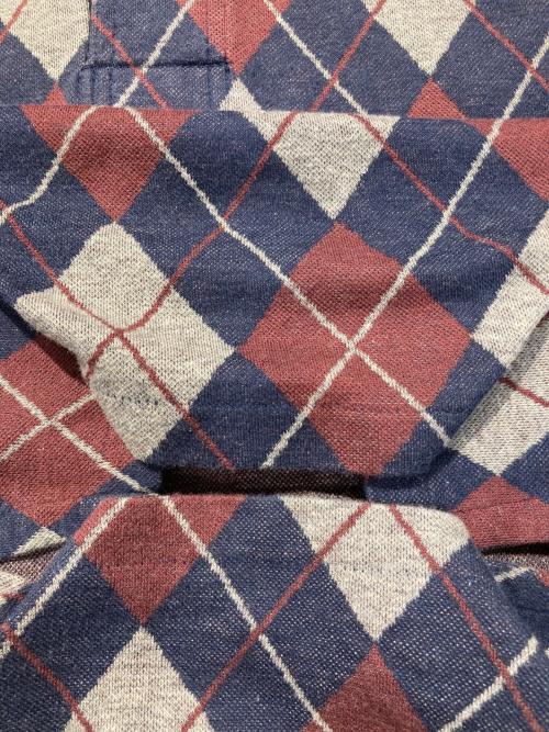 POLO RALPH LAUREN（ポロ・ラルフローレン）POLO RALPH LAUREN (ポロ・ラルフローレン) アーガイルラガーシャツ ネイビー サイズ:Mの古着・服飾アイテム