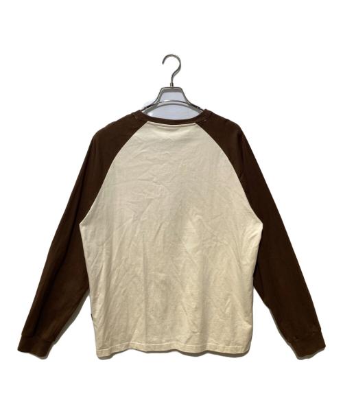 OY（オーワイ）OY (オーワイ) ODOLLY RAGLAN L/S TEE ブラウン サイズ:XLの古着・服飾アイテム