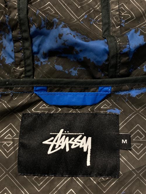 stussy（ステューシー）stussy (ステューシー) ナイロンフーデッドジャケット ブルー サイズ:Mの古着・服飾アイテム
