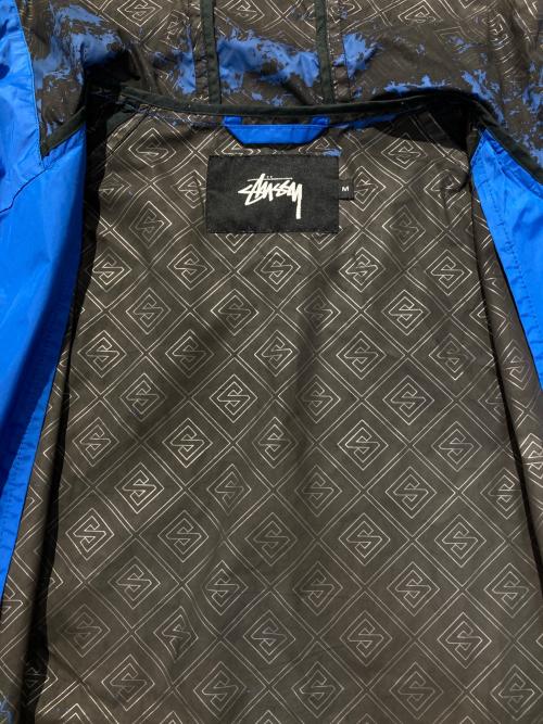 stussy（ステューシー）stussy (ステューシー) ナイロンフーデッドジャケット ブルー サイズ:Mの古着・服飾アイテム