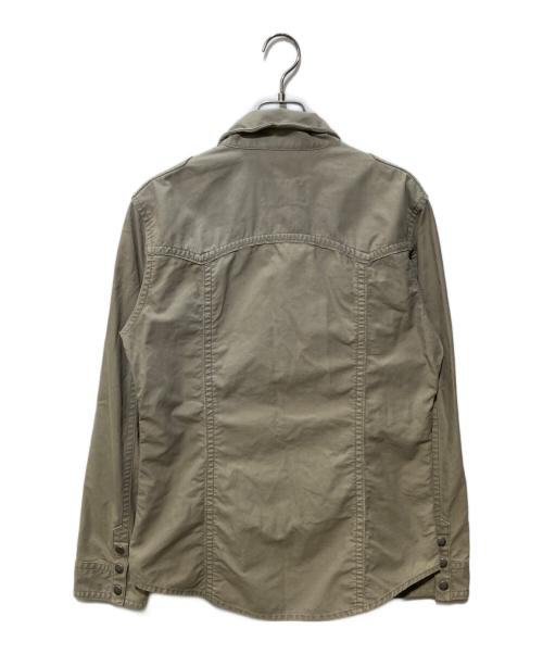 BURBERRY BLACK LABEL（バーバリーブラックレーベル）BURBERRY BLACK LABEL (バーバリーブラックレーベル) 襟芯シャツジャケット ベージュ サイズ:Lの古着・服飾アイテム