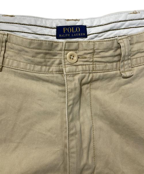 POLO RALPH LAUREN（ポロ・ラルフローレン）POLO RALPH LAUREN (ポロ・ラルフローレン) CLASSIC POLOCHINOカーゴハーフパンツ ベージュ サイズ:SIZE36の古着・服飾アイテム