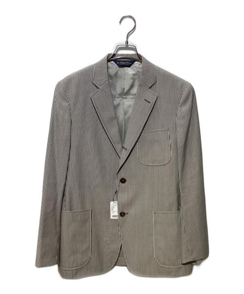 BROOKS BROTHERS（ブルックスブラザーズ）BROOKS BROTHERS (ブルックスブラザーズ) 段返り3Bストライプジャケット  グレー サイズ:39REGの古着・服飾アイテム
