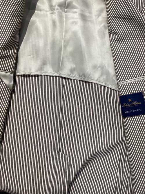 BROOKS BROTHERS（ブルックスブラザーズ）BROOKS BROTHERS (ブルックスブラザーズ) 段返り3Bストライプジャケット  グレー サイズ:39REGの古着・服飾アイテム