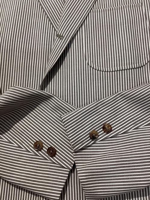 BROOKS BROTHERS（ブルックスブラザーズ）BROOKS BROTHERS (ブルックスブラザーズ) 段返り3Bストライプジャケット  グレー サイズ:39REGの古着・服飾アイテム