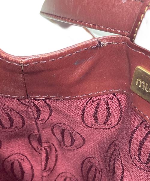 must de cartier（マストドゥカルティエ）must de cartier (マストドゥカルティエ) トートバッグ ワインレッドの古着・服飾アイテム