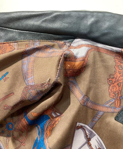 LANVIN（ランバン）LANVIN (ランバン) シープスキンレザージャケット ブラック サイズ:SIZE F50-36の古着・服飾アイテム