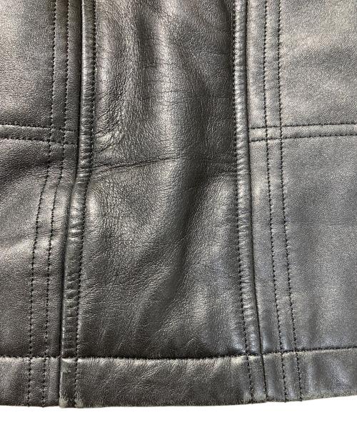 LANVIN（ランバン）LANVIN (ランバン) シープスキンレザージャケット ブラック サイズ:SIZE F50-36の古着・服飾アイテム
