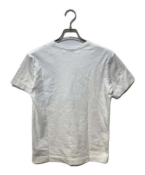 PLAY COMME des GARCONS（プレイコムデギャルソン）PLAY COMME des GARCONS (プレイコムデギャルソン) 刺繍ロゴTシャツ ホワイト サイズ:Sの古着・服飾アイテム