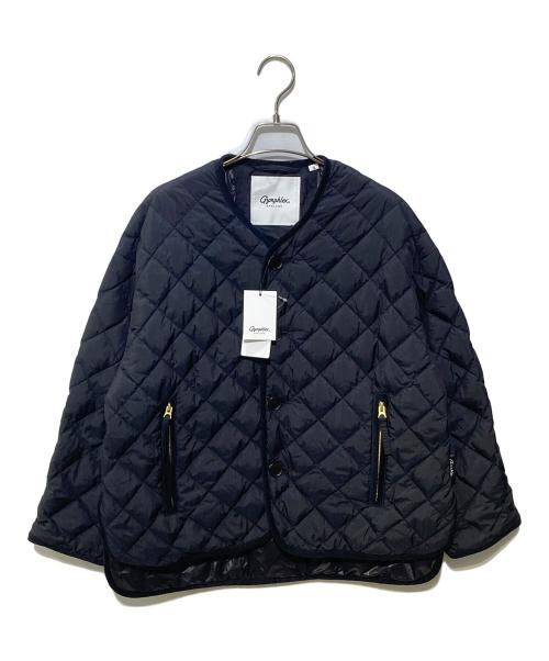 Gymphlex（ジムフレックス）Gymphlex (ジムフレックス) QUILT DOWN COLLARLESS JACKET ブラック サイズ:12 未使用品の古着・服飾アイテム