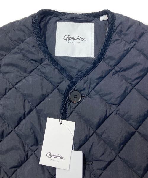 Gymphlex（ジムフレックス）Gymphlex (ジムフレックス) QUILT DOWN COLLARLESS JACKET ブラック サイズ:12 未使用品の古着・服飾アイテム