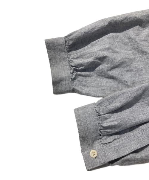 オローネ（オローネ）オローネ (オローネ) バンドカラーシャツワンピース グレー サイズ:サイズの古着・服飾アイテム
