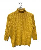GAPギャップ）の古着「タートルネックニット」｜イエロー