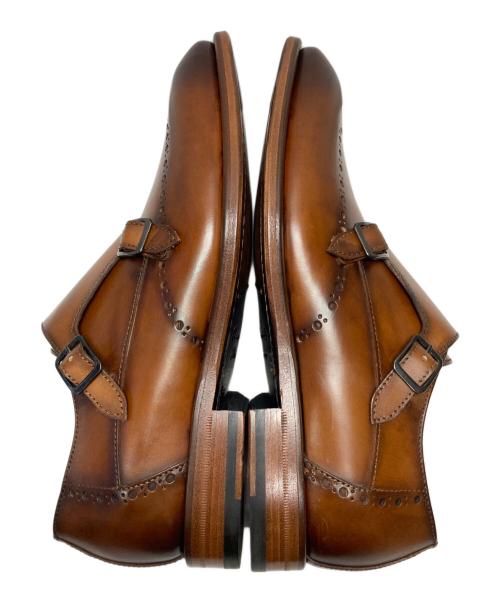 ANTONIO MAURIZI（アントニオマウリッチ）ANTONIO MAURIZI (アントニオマウリッチ) ダブルモンクストラップシューズ ブラウン サイズ:SIZE40　1/2の古着・服飾アイテム