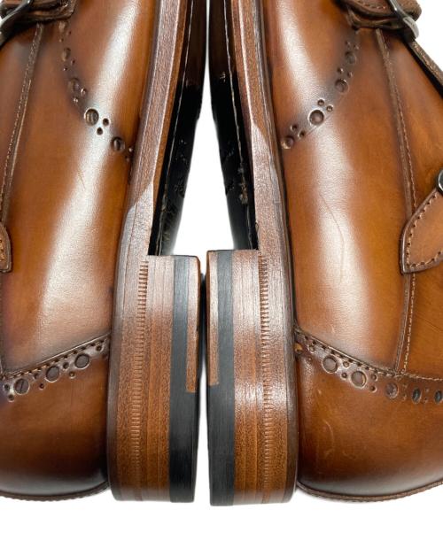 ANTONIO MAURIZI（アントニオマウリッチ）ANTONIO MAURIZI (アントニオマウリッチ) ダブルモンクストラップシューズ ブラウン サイズ:SIZE40　1/2の古着・服飾アイテム