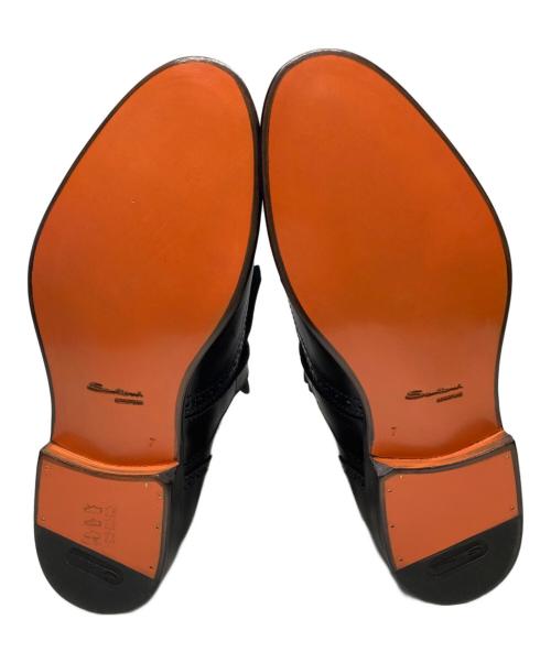 Santoni（サントーニ）Santoni (サントーニ) フリンジモンクストラップシューズ ブルー サイズ:UKG 7の古着・服飾アイテム
