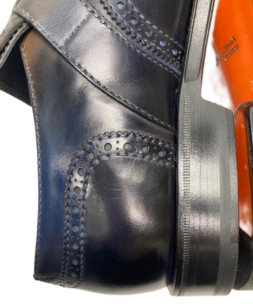 Santoni（サントーニ）Santoni (サントーニ) フリンジモンクストラップシューズ ブルー サイズ:UKG 7の古着・服飾アイテム