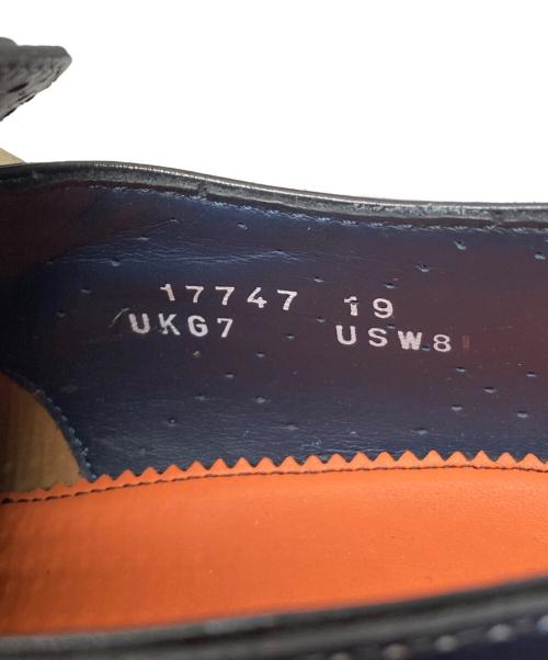 Santoni（サントーニ）Santoni (サントーニ) フリンジモンクストラップシューズ ブルー サイズ:UKG 7の古着・服飾アイテム