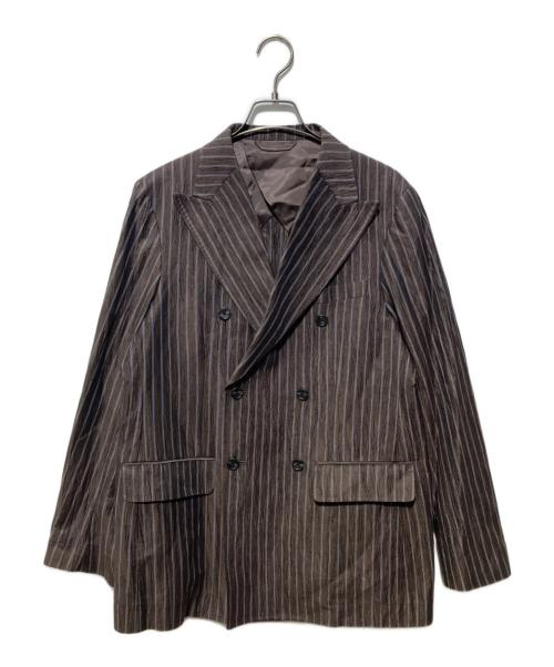 RAINMAKER（レインメーカー）RAINMAKER (レインメーカー) DOUBLE BREASTED JACKET ブラウン サイズ:46の古着・服飾アイテム