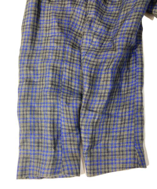 sartorio（サルトリオ）SARTORIO (サルトリオ) チェック柄テーラードジャケット ブルー×グレー サイズ:FREEの古着・服飾アイテム