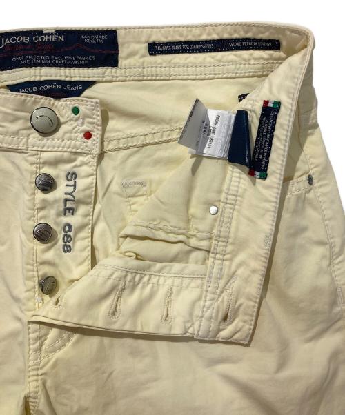 JACOB COHEN（ヤコブコーエン）JACOB COHEN (ヤコブコーエン) ストレートパンツ イエロー サイズ:SIZE32の古着・服飾アイテム