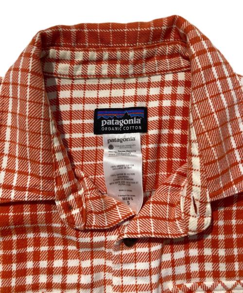 Patagonia（パタゴニア）Patagonia (パタゴニア) フィヨルドフランネルシャツ オレンジ サイズ:Sの古着・服飾アイテム