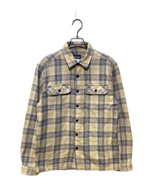 Patagonia（パタゴニア）Patagonia (パタゴニア) フィヨルド・フランネル・シャツ ベージュ サイズ:Sの古着・服飾アイテム