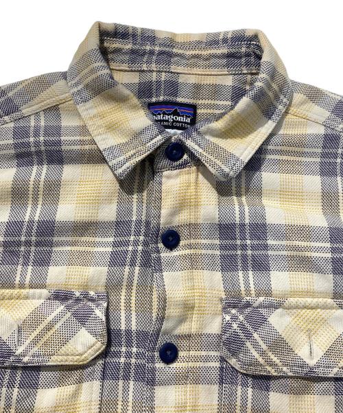 Patagonia（パタゴニア）Patagonia (パタゴニア) フィヨルド・フランネル・シャツ ベージュ サイズ:Sの古着・服飾アイテム