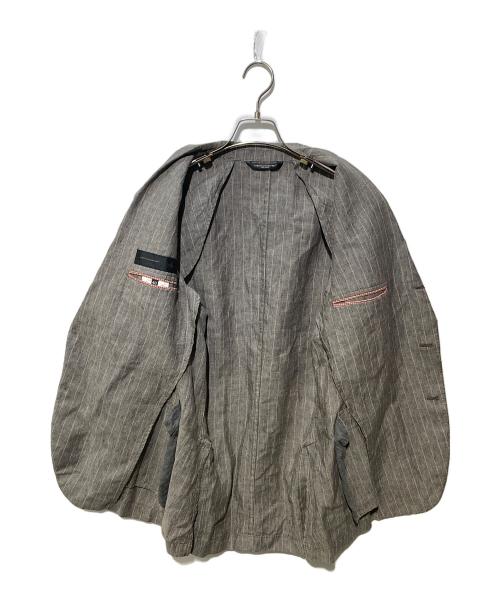messagerie（メッサジェリエ）messagerie (メッサジェリエ) 段返り3Bリネンジャケット グレー サイズ:48の古着・服飾アイテム