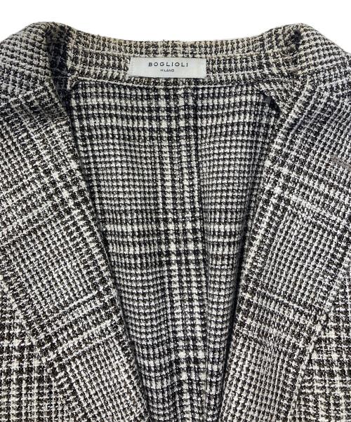 BOGLIOLI（ボリオリ）BOGLIOLI (ボリオリ) 段返し3Bツイードジャケット グレー サイズ:SIZE48の古着・服飾アイテム