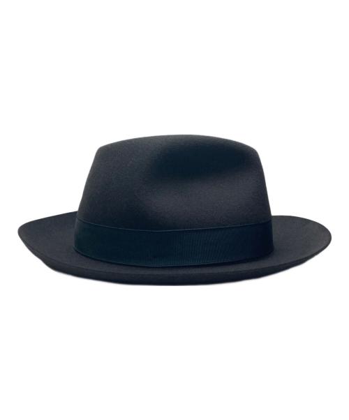 BORSALINO（ボルサリーノ）BORSALINO (ボルサリーノ) アレッサンドリア ラビットハット ブラック サイズ:UK 7 1/2　61の古着・服飾アイテム