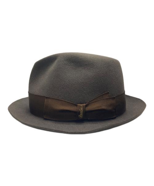 BORSALINO（ボルサリーノ）BORSALINO (ボルサリーノ) ファーフォルトハット ブラウン サイズ:UK 7 1/2　61の古着・服飾アイテム