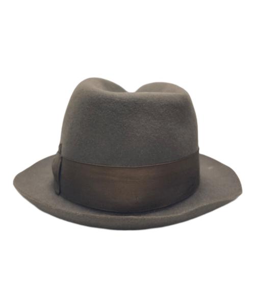 BORSALINO（ボルサリーノ）BORSALINO (ボルサリーノ) ファーフォルトハット ブラウン サイズ:UK 7 1/2　61の古着・服飾アイテム
