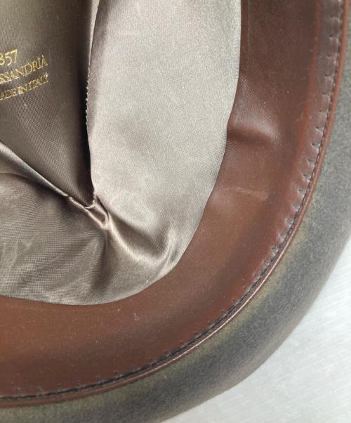 BORSALINO（ボルサリーノ）BORSALINO (ボルサリーノ) ファーフォルトハット ブラウン サイズ:UK 7 1/2　61の古着・服飾アイテム