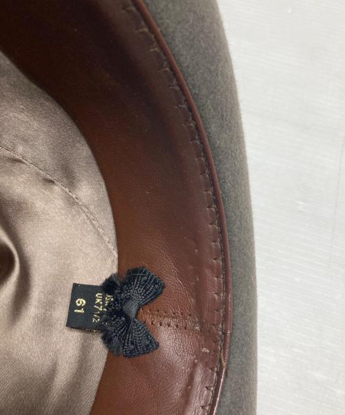 BORSALINO（ボルサリーノ）BORSALINO (ボルサリーノ) ファーフォルトハット ブラウン サイズ:UK 7 1/2　61の古着・服飾アイテム