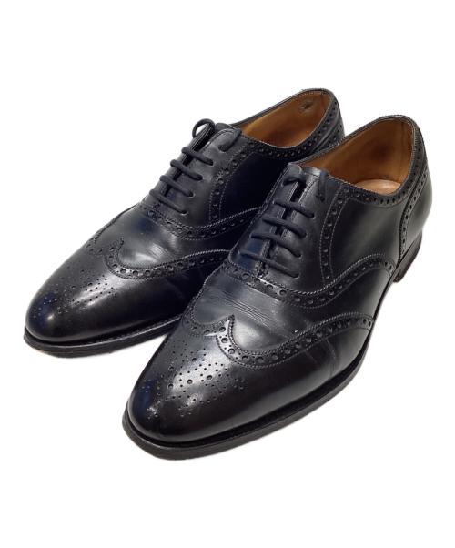 JOHN LOBB（ジョンロブ）JOHN LOBB (ジョンロブ) MARSHALLウィングチップシューズ ブラック サイズ:6　1/2の古着・服飾アイテム